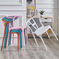 Wish Bone Plastic Chairs / Stackable Wishbone Dining Chairs / Molded Plastic Kitchen and Dining Room