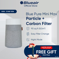 Blueair Blue Pure Mini Max Air Purifier – 432sqft Coverage | 2-in-1 Particle + Carbon | 99.97% Aller