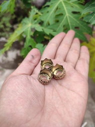 Ring pipa rokok alpaka once padudan model bulat ukuran 14