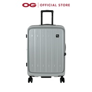 AMERICAN FLYER 24" Polycarbonte 4 Double Wheels Expandable Trolley Case - Silver