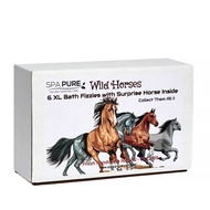 SPAPURE Wild Horses Bath Bombs: for Kids with 6 XL Bath Bombs with Surprise Horses Inside, USA Made,