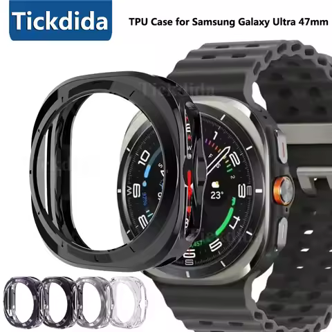 TPU Case for Samsung Galaxy Watch 7 Ultra Smart Watch Soft Silicone Protector Cover Shell for Galaxy