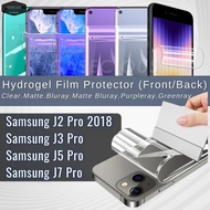 Samsung Galaxy J2 Pro 2018, J3 Pro, J5 Pro, J7 Pro Front Back Nano Hydrogel Phone Screen Protector Film
