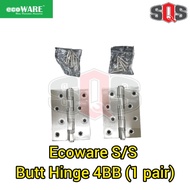 Ecoware S/S Butt Hinge with 4BB (1 pair)
