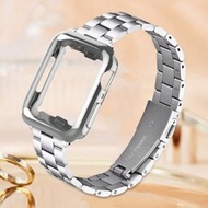 2pcs Silver Watch Band & Watch Case Accessory Suit, Fit For 14mm Narrow Female Watches, Detachable S