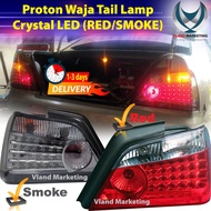 Proton Waja Tail Lamp Light Crystal LED / Waja lampu belakang  ( RED / SMOKE ) (Kiri & Kanan)