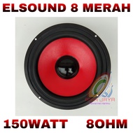 Speaker Elsound 8 Inch Merah Elsound 8 Red