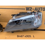 ไฟหน้า BMW X3 F25 ปี 2012 แท้มือสอง หน้าเลนส์ของใหม่