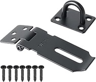 Alise Door Hasp Latch Lock,3 Inch SUS 304 Stainless Steel Safety Packlock Clasp Hasp Lock Latch with