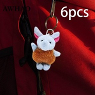 [AWHAO] 6x Plush Toys Plush Animals Stuffed Toys for Classroom Rewards Kids Children