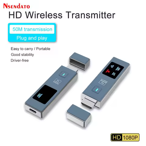 5.8G 50m Wireless Transmission Video Audio Transmitter Receiver HDMI Extender Wifi Display Screen TV