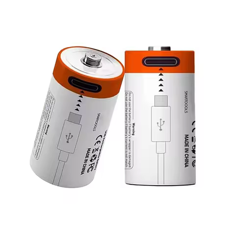 Kit 2 Battery Cr2 Rechargeable 750mwh Genai Type C 3.7V 5V