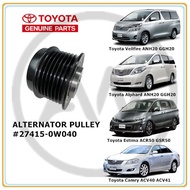 Original Toyota Estima ACR50 GSR50 Alphard Vellfire ANH20 GGH20 Camry ACV40 ACV41 Alternator Pulley