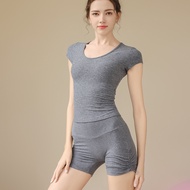 Yoga Clothes Women 2025 New Style Professional Pilates Sports Tops Running Fitness Clothes Short-Sle