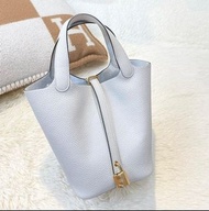 Hermes Picotin 18 聖杯藍金扣