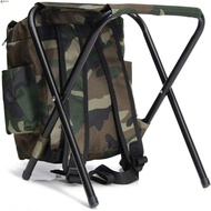 LEOTA Mountaineering Backpack Chair, High Load-bearing Foldable Mountaineering Bag Chair, Portable Wear-resistant Sturdy Large Capacity Foldable Fishing Stool Traveling