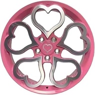 XVBNMX Car Alloy Wheels Wheels 5x100, 5x112, 5x114.3, 5x120 For Car Tires Pink Heart-shaped Rines, C