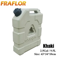 【Popular】 10l 2.5gal Car Wrangler Motorcycle Jerry Can With Lock Spare Fuel Gas Petrol Bucket Contai