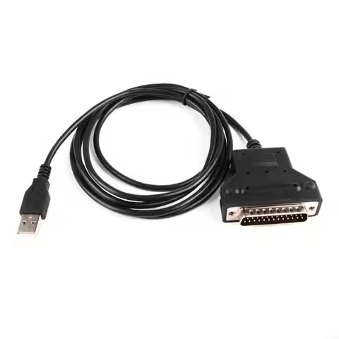 E28E Flexible USB to DB25 25Pin Adapter for Various Operating Systems Compatibility