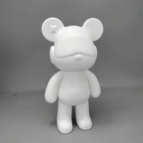 Fluid Space Bear White Embryos Suitable for Handmade Diy Character Paint Violent Bear Creative Home 