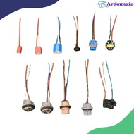 CAR HEADLIGHT BULB SOCKET FOR H1/H3/H4 CERAMIC/H4 ORI TYPE/H7/H8/H11/HB3/HB4/T10/T20 1 PIN & 2 PIN/1