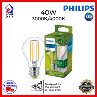 Philips LED Classic Light Bulb A60 E27 CL EELA SRT4 (40W) - Comes in 3000K White Light / 4000K Cool White Light