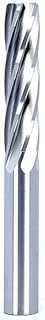 JINGERL Carbide Machine Reamer Spiral Flute Uncoated H7 Tolerance Chucking Metal Cutter 6 Flutes (Si