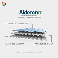 ALDERON RS ATAP UPVC GELOMBANG Greca / Kotak (Harga per mtr)