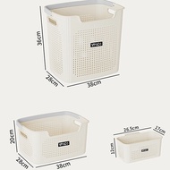 JUNE ตะกร้าใส่ผ้า 1เซ็ต3ชิ้น ตะกร้าใส่เสื้อผ้าใช้แล้ว ตะกร้าซักผ้า ที่เก็บของอเนกประสงค์ แข็งแรงทนทา