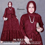 Baju Gamis Muslim Wanita - Gamis Maxi Marimar jumbo maroon