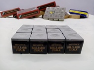 12PCS BRUNSWICK LIGHT GRAY BILLIARD CHALK TISA NG BILYARAN