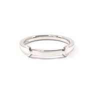 【日本直送 中古美品】17.5号 セリーヌ CELINE リング・指輪 Cロゴ Pt1000プラチナ/ダイヤモンド シルバー アクセサリー 新品仕上げ済み