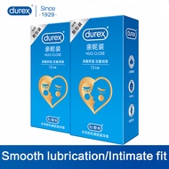 [Hug Close] High Quality Natural Latex Rubber 52.5mm Durex Condoms For Man Extra Lubricant Condom Easy-On For Greater Comfort