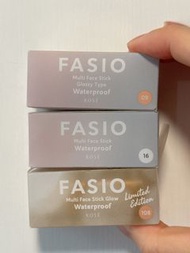 日本Kose FASIO 多用途防水持久胭脂唇膏眼影彩妝棒 Multi-face stick #09 Glowy Veil / #16 White Sangria / 多功能防水彩妝膏冬日閃爍系列 #