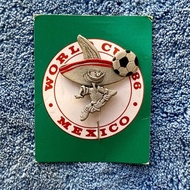 Vintage 1986 World Cup Mexico 'Pique' Selangor Pewter Malaysia Souvenir Miniature Lapel Pin Art