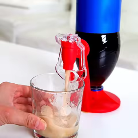 Manual Pressurized Carbonated Beverage Machine for Drinking Portable Cola Water Dispenser Inverted f