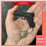 [Ready Stock] Premium Quality Pubg G17 full metal keychain toy model. Cannot shoot. Rantai Kunci.
