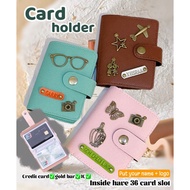 Card holder 36 card slots,gold bar card holder,Ready stock💯FREE name+charm