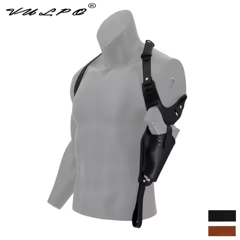VULPO Tactical Concealed Gun Carry Holster Leather Underarm Shoulder Pistol Holster For M9 M1911 Glo