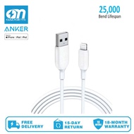 Anker A8812/A8813 PowerLine III USB To Lightning Cable 3ft/6ft (Black& White) Color