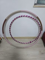 Pink and Silver Hula Hoops
