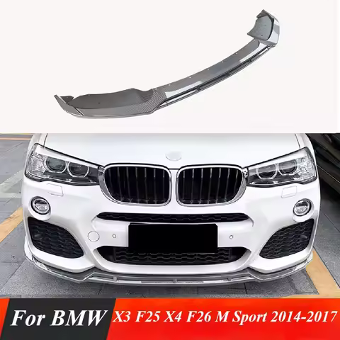 Front Bumper Lip Spoiler Splitter Diffuser For BMW X3 F25 X4 F26 M Sport M40i xDrive 20i 28i 30i 35i