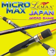 LEMAX MICRO MAX JAPAN MICRO GAME JMG SOLID CARBON SPINNING ROD 1 PIECE SECTION UL
