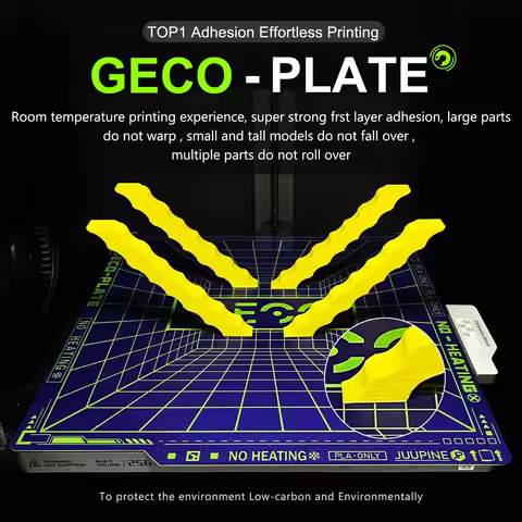 Juupine GECO Cool Plate For Bambu Lab P2S Build Plate PLA Bed Bambulab A1 Mini Cold Plate X1C A1 P1S