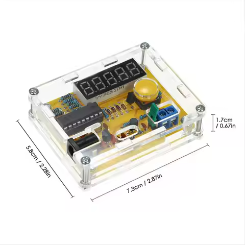 #56B Electronics Accessories,5 Digits Display Digital Frequency Counter Module 1Hz-50MHz (plastic+me