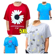 Women T-shirt 3XL 4XL to 5XL Super Big Size.
