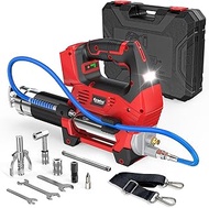 Ecarke Cordless Grease Gun Compatible with Milwaukee 18V Battery (Bare Tool), 3‑Speed Adjustable Flo