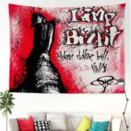1 ชิ้น ผ้าแขวนศิลปะการแขวนผนัง ลิมป์ร็อคแบนด์บิสกิตเพลง Three Dollar Bill, Y'All เหมาะสำหรับหอพักมหา