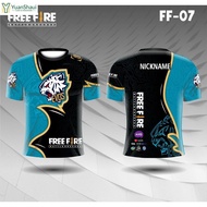 【YuanShuai】Jersey Esport Custom Name Free Fire Evos Baju Game Gamer Ff Evos Jersey 2024