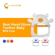 Lakoe Bear Hand  Glove Teether Baby Silicone BPA FREE Wristband Teether  Anti-Eating Infant Baby Han